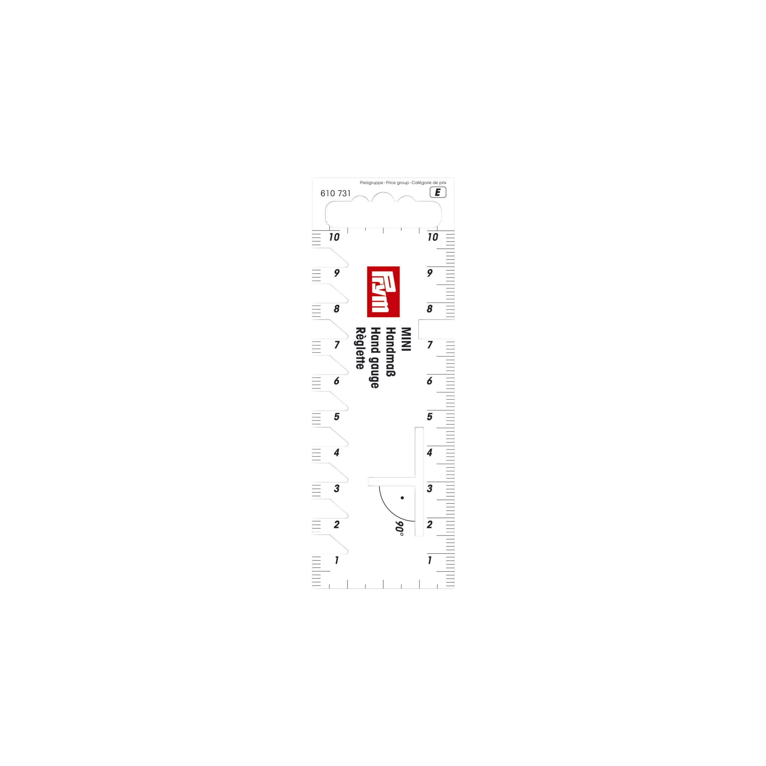 Prym 610731 Lineaal - wit - kunststof - 1 stuk