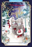 Me to You Tatty Teddy 3D kerst aandenken kaart voor een speciaal stel 6x9ins - Officiële collectie
