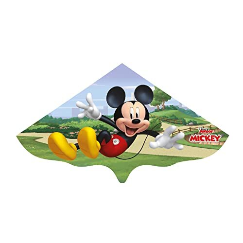 Günther 1 lijn delta kindervlieger met Micky Mouse
