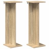 vidaXL Plantenstandaard 2 stuks Sonoma eiken 25 x 25,5 x 80,5 cm Bewerkt hout