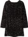 Name it Jurk pailletten Chocolate Plum1