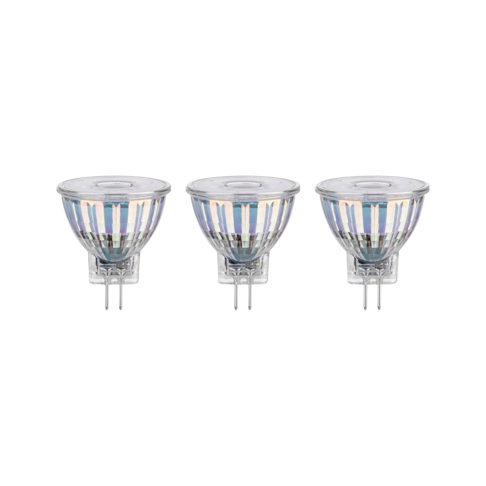 Paulmann Standaard LED-reflector - GU4 - 3x4.2W - 2700K - Zilver