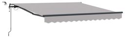Store Store parasol électrique avec LED et capteur 3 x 2,5 m gris clair