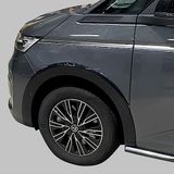 RGM Set spatbordverbreders compatibel met Volkswagen T7 Multivan 2021- Korte wielbasis - Glanzend zwart (met Park Assist)