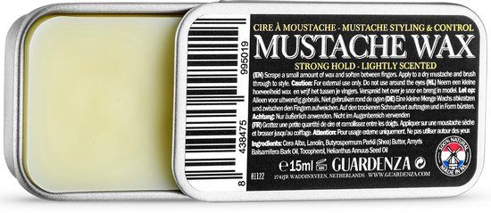 Guardenza Snorrenwax - Moustache Wax - Sterke Hold - 15ml