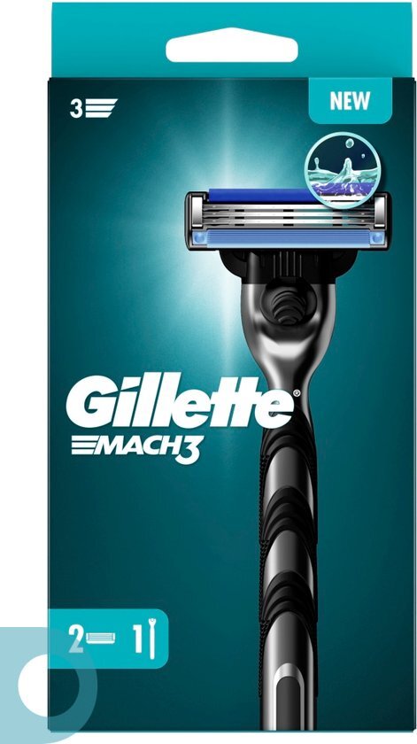 Gillette Mach3 scheermes voor heren + 2 reservemesjes