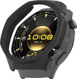Wigento Huawei Kunststof beschermhoes voor de Huawei Watch GT 6 Pro, doorschijnend, halve bescherming, zwart
