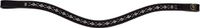 BR Frontriem Vosges gebogen Cob Zwart Jet Black Leer