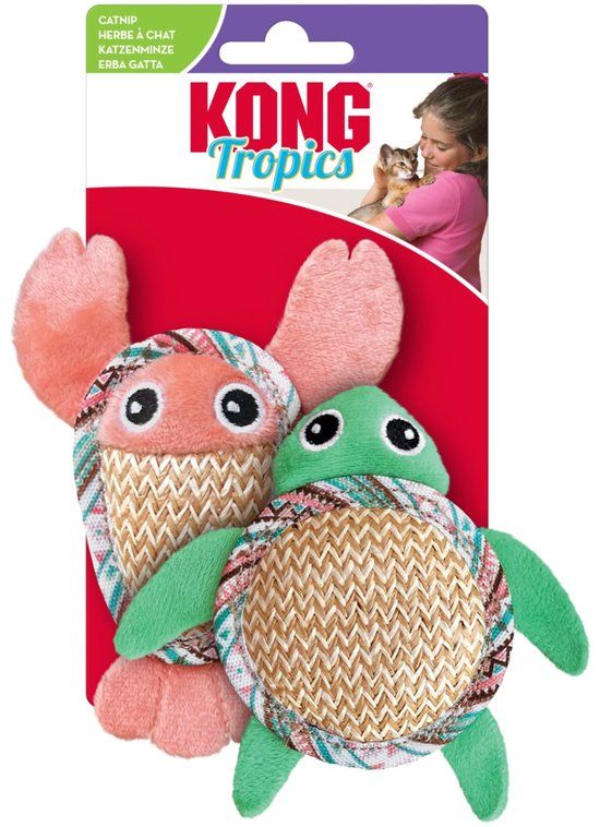 Kong Tropics Pals - Hondenspeelgoed - 2 stuks