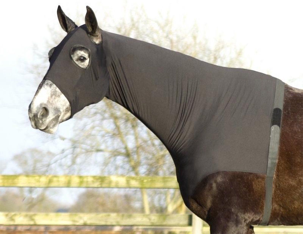 QHP Lycra halsbeschermer - maat M - black