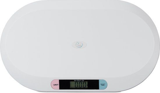 Relaxdays Little Choice Digitale Babyweegschaal - Wit - 20 kg