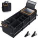 Merkloos Grand coffre organisateur avec glacière étanche intégrée, organisateur de coffre pliable avec plusieurs compartiments, poignées réglables pour voiture, SUV, camion, fourgonnette - Noir, Polyester, 105 l