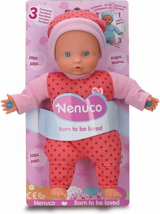 Nenuco Pop soft met 3 functies roze 25 cm