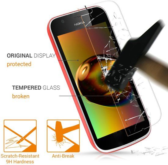 MK24 2 Pack - Nokia 1 (2019) Screen Protector - Tempered Glass