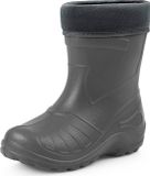 Ladeheid LA-KL-050 Kinder Regenlaarzen - Rubber - met Binnenschoen - EVA - Wasbare Binnenschoen - Grafiet - 22