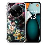 Cokitec Versterkte hoes voor Xiaomi Redmi A3 Manga Demon Slayer Group