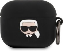 Karl Lagerfeld Siliconen cape Traseira Klaca3silkhbk Airpods 3 Cover Preto Iconik