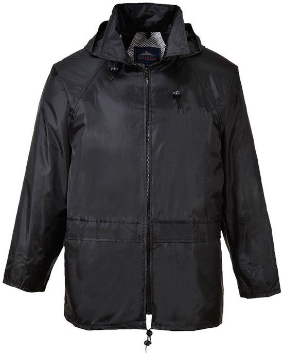 Portwest Volwassene regenjas -zwart-L