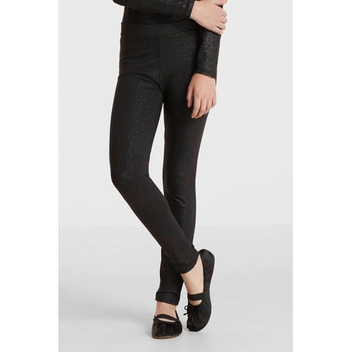 Anytime legging zwart/zilver