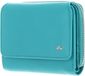 Golden Head Leren portemonnee Madrid RFID Protect RV-Börse 3316 Türkis turquoise