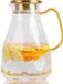 Yirilan carafe en verre de 2,2 litres avec couvercle
