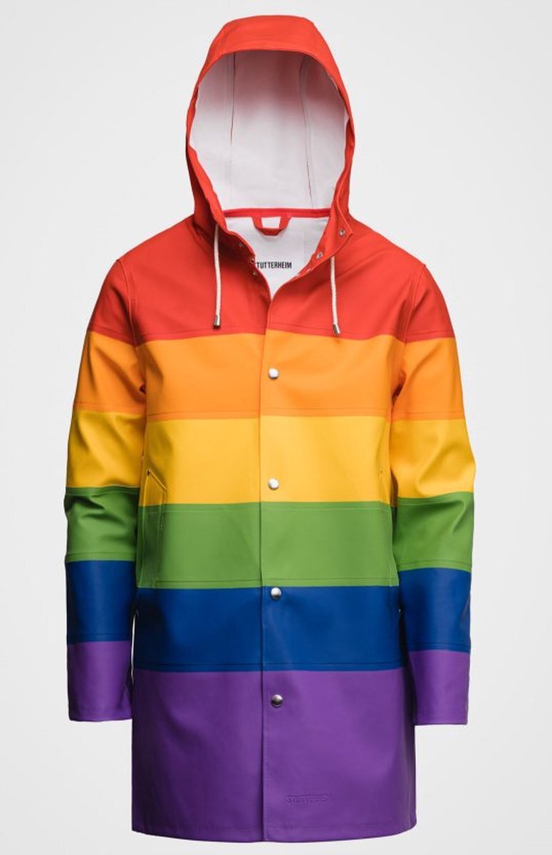 Stutterheim - Regenjas voor dames en heren - Vladimir - Rainbow - maat XXXS