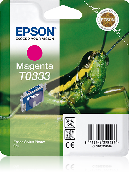 Epson Grasshopper inktpatroon Magenta T0333 single pack / magenta