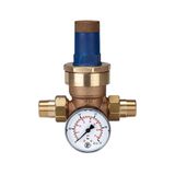 RIEGLER 101334-100.122 Drukregelaar voor water, incl. manometer, R 3/4, 0,2-2 bar, 1 stuk