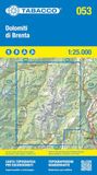 Dolomiti Tabacco Dolomiti di Brenta. Carta topografica in scala 1:25.000, antistrappo, impermeabile, fotodegradabile. Ediz. italiana, francese, inglese e tedesca: Tabacco Wanderkarte 1:25000: 53