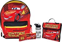 William lamb Disney Cars Lightning McQueen 5-delige Schoolset met Rugzak, Lunchtas, Drinkfles en Etui