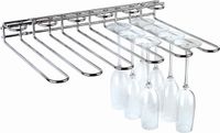 APS-Germany APS Glazenrek - verchroomde glashouder voor 20 glazen - 45 x 32 x 6 cm
