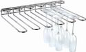APS-Germany APS Glazenrek - verchroomde glashouder voor 20 glazen - 45 x 32 x 6 cm