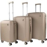 Luggage Modern Luggage Set, Cream, 360-Degree Wheels, V-Set Included