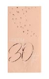 Folat 67230 Servetten Elegant Lush Blush 30 Jaar 33x33cm - 10 stuks