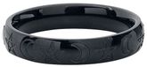 etNox Mond und Pentagramm Unisex Ring - zwart