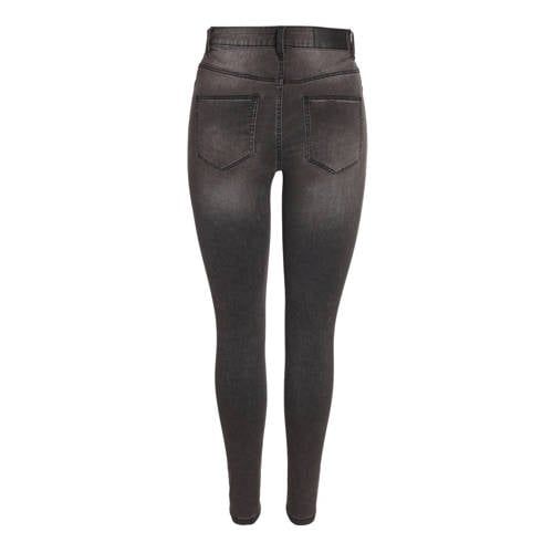 NOISY MAY High Waist Skinny Jeans - Grey Denim