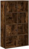 vidaXL Boekenkast 60x24x101,5 cm bewerkt hout gerookt eikenkleurig