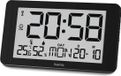 Hama Wandklok Cuba Radiogestuurd Thermo-/Hygrometer Zwart