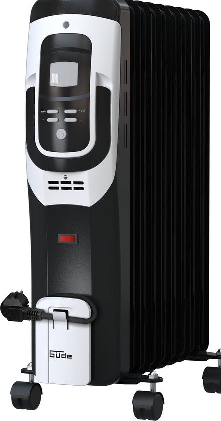 Gude Olieradiator OR 2000 - 9 DT - 2000W - Zwart