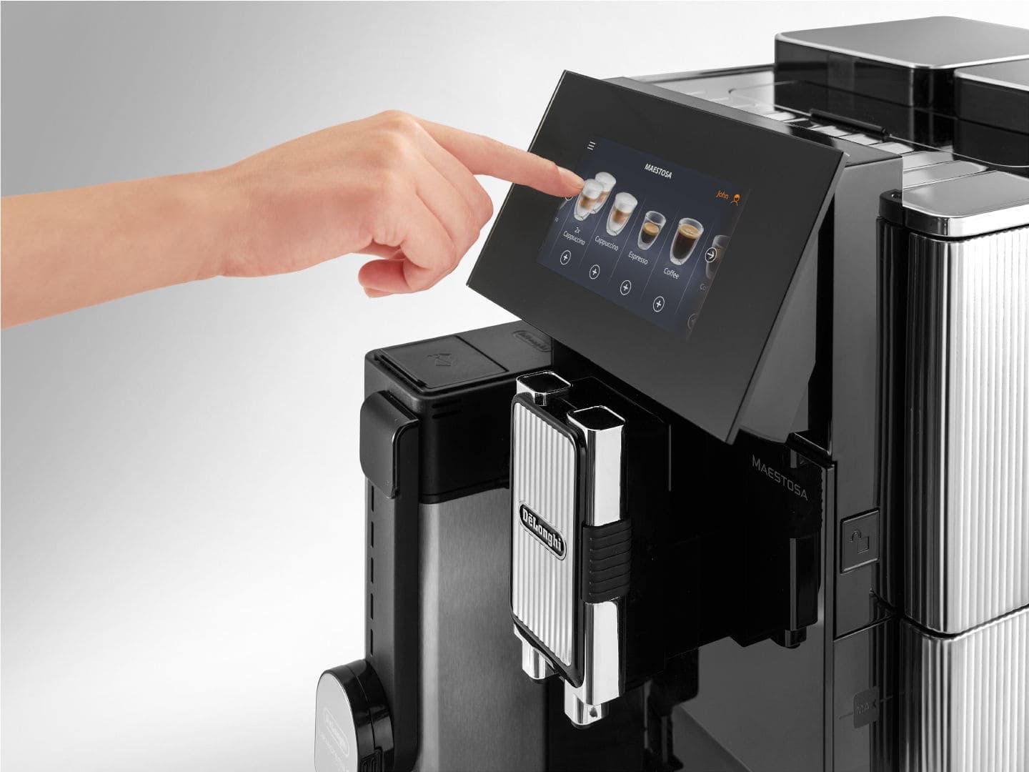 De'Longhi Maestosa EPAM960.75.GLM Volautomatische Combi Koffiemachine - Zwart/RVS