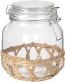 HOME DECO FACTORY Weckpot met deksel 1 liter Glas Transparant
