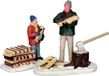 Lemax Stacking Firewood - Set van 2 - Meerkleurig