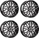 Carmani 4 jantes, 26 pouces, 8.0x18, ET35, 5x120, SWFP, adapté pour Honda CR-V
