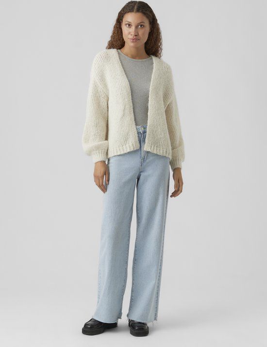 Vero Moda Vmmaybe Ls Open Cardigan Noos 10273101 Birch - Women's XL Cardigan