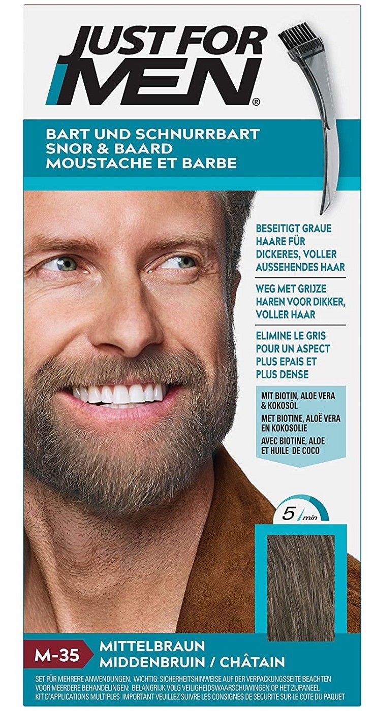 Just For Men Snor & Baard Haarkleuring M35 Middenbruin