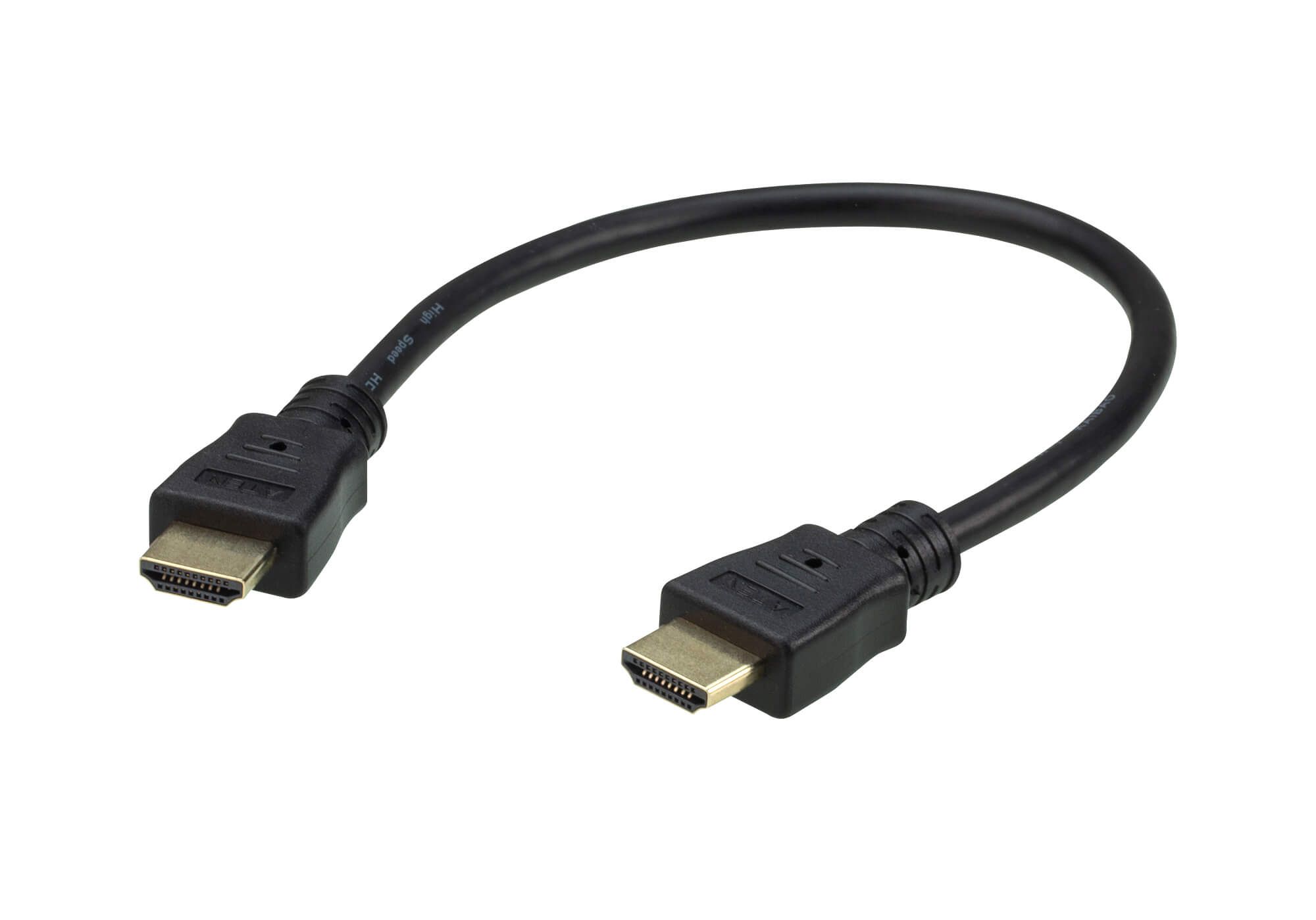ATEN 0,3 m HDMI Kabel - 2L-7DA3H - Zwart/Goud