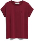 Armedangels T-shirt dames Idaara biologisch katoen fluweelrood XL