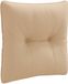 vidaXL Coussin de dossier PUTTEN 100% Polyester Sable 40 x 40 x 10 cm