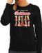 Bellatio Decorations foute kersttrui - sweater - dames - All I want for Christmas - piemels - zwart - sexy XXL