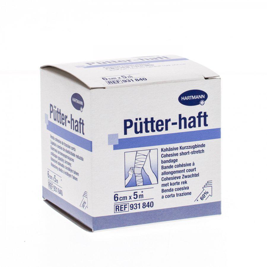 Hartmann Putter-haft cohesieve latexvrije windel 6cmx5m 1 stuks